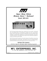 MFJ Memory Keyer MFJ-493 Instruction Manual preview