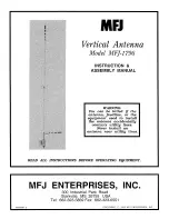 MFJ MFJ-1796 Instruction & Assembly Manual preview