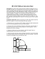 Preview for 1 page of MFJ MFJ-1903 Instruction Sheet