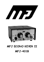 MFJ MFJ-401B Manual preview