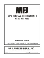 MFJ MFJ-752D Instruction Manual предпросмотр