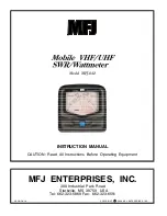 Preview for 1 page of MFJ MFJ-842 Instruction Manual