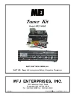 MFJ MFJ-941EK Instruction Manual preview