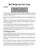 MFJ MFJ-974 Instruction Manual preview