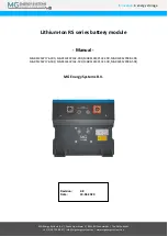 Предварительный просмотр 1 страницы MG Energy Systems MGRS12S4P176 Manual