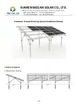 Preview for 1 page of MG SOLAR Aluminum Ground Mounting System Installation Manual