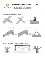 Preview for 10 page of MG SOLAR Aluminum Ground Mounting System Installation Manual