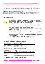 Preview for 2 page of MG CPO RED1 Instructions For Use Manual