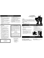 Preview for 2 page of MGA Entertainment CommandoBOT Operating Instructions