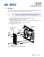 MGC QAS-2X8 Installation Instructions предпросмотр