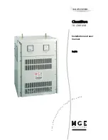 MGE UPS Systems 18/280 kVA Installation And User Manual предпросмотр