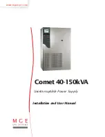 Preview for 1 page of MGE UPS Systems 40-150kVA Installation And User Manual