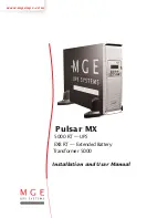 MGE UPS Systems 5000 RT Installation And User Manual предпросмотр