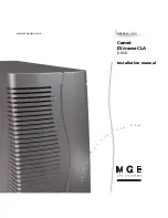 MGE UPS Systems Comet EXtreme CLA Installation Manual preview