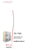 MGE UPS Systems EPS 7000 Installation Manual предпросмотр