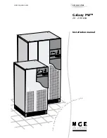 Preview for 1 page of MGE UPS Systems GALAXY PW 100 kVA Installation Manual