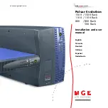 Предварительный просмотр 1 страницы MGE UPS Systems PULSAR ELLIPSE 500 Installation And User Manual