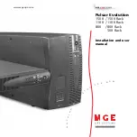 Предварительный просмотр 2 страницы MGE UPS Systems PULSAR ELLIPSE 500 Installation And User Manual