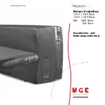 Предварительный просмотр 34 страницы MGE UPS Systems PULSAR ELLIPSE 500 Installation And User Manual