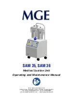 MGE UPS Systems SAM 35 Operating And Maintenance Manual preview