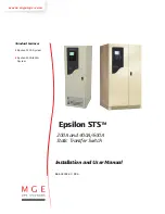 Preview for 1 page of MGE UPS Systems STS 400A Installation And User Manual