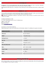 Preview for 2 page of MGF 905650 User Manual