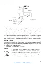 Preview for 8 page of MGF B/SAFE Use And Maintenance Manual