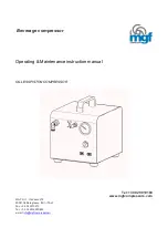 MGF S-OF050 Operating & Maintenance Instruction Manual preview