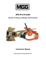 MGG DTC Pro-Trainer Instruction Manual preview