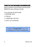 Preview for 2 page of MGI BB4KWiFiLamp User Manual