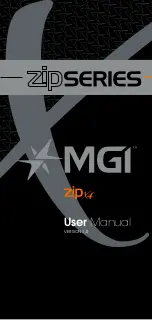 MGI ZIP series User Manual preview