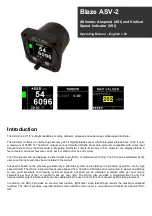 Preview for 1 page of MGL Avionics Blaze ASV-2 Operating Manual