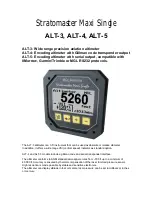 Preview for 1 page of MGL Avionics Stratomaster Maxi Single ALT-3 Instructions Manual