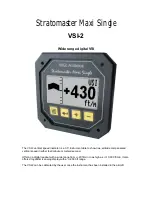 Preview for 1 page of MGL Avionics Stratomaster Maxi Single VSI-2 Instructions