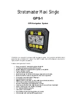 Preview for 1 page of MGL Avionics Stratomaster Maxi Singles GPS-1 Instructions Manual