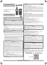 Mgl KPS-CC840 Instruction Manual preview