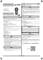 Preview for 1 page of Mgl KPS-LX30LED Instruction Manual