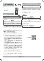 Предварительный просмотр 1 страницы Mgl KPS-MT900 Instruction Manual