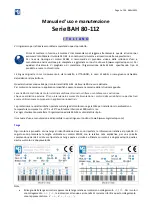 MGM BAH 80-112 Series Use And Maintenance предпросмотр