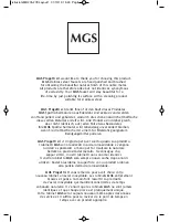 Preview for 2 page of MGS MB276 Manual