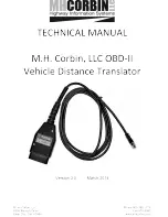 Предварительный просмотр 1 страницы MHCorbin LLC OBD-II Technical Manual