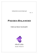 Предварительный просмотр 1 страницы Mhdt Labs Pagoda Balanced Instructions And Manual