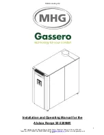 MHG Heating Gassero Alubox 1100 Installation And Operating Manual предпросмотр