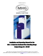 MHG Heating GK 4 Installation And Operating Manual предпросмотр