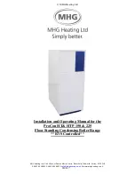 Предварительный просмотр 1 страницы MHG Heating HTP 150 Installation And Operating Manual