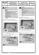 Предварительный просмотр 2 страницы MHG Heating MH 220 Assembly Note