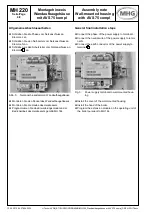 Предварительный просмотр 4 страницы MHG Heating MH 220 Assembly Note