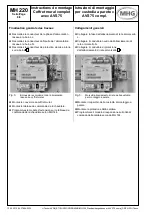 Предварительный просмотр 8 страницы MHG Heating MH 220 Assembly Note