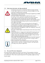 Предварительный просмотр 9 страницы MHM iQ-Oval CDS Operating Instructions Manual