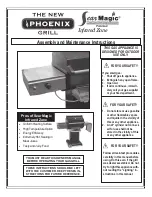 Preview for 1 page of MHP Phoenix grill Assembly And Maintenance Instructions